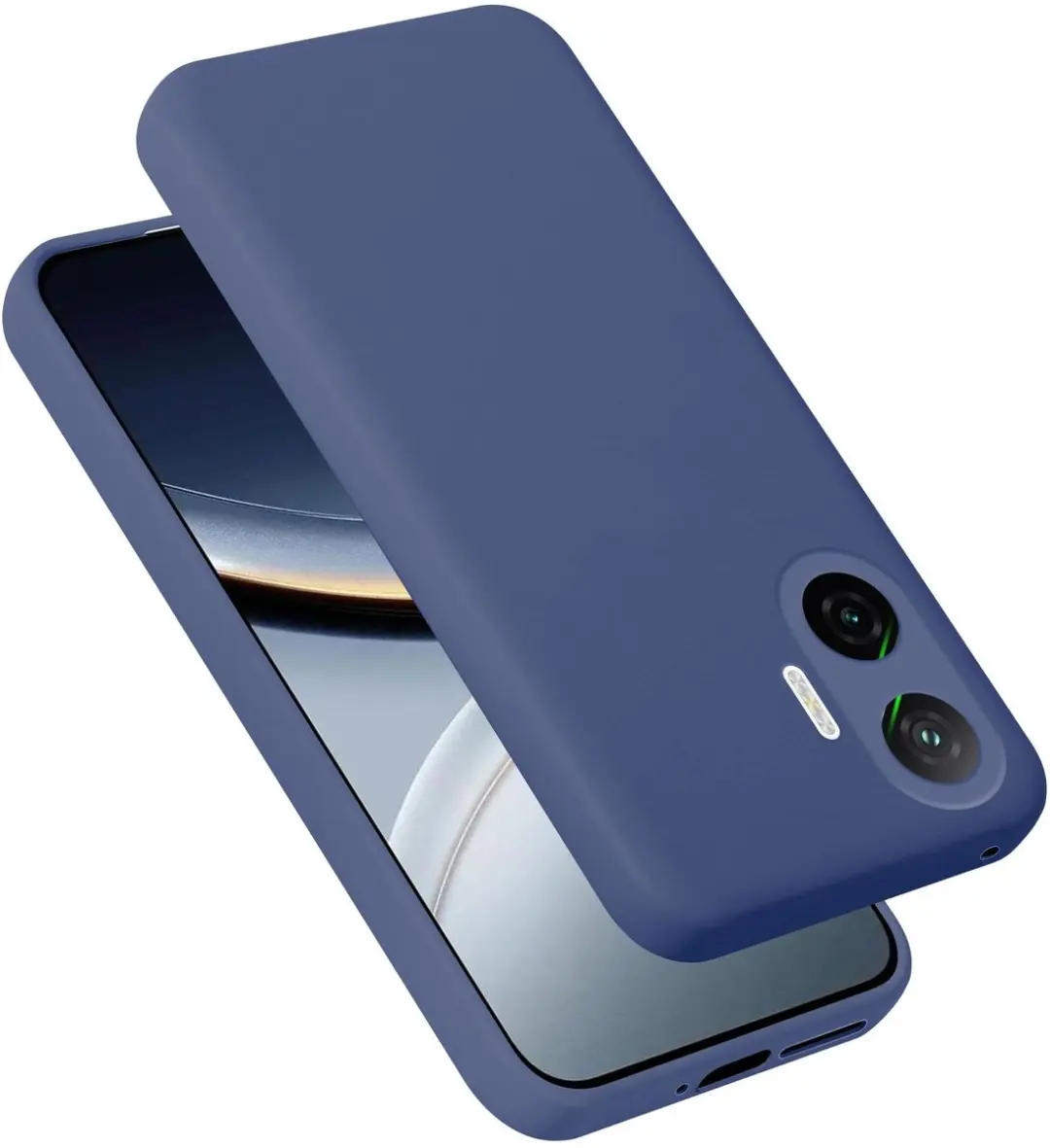 Cadorabo Hoesje geschikt voor Xiaomi Poco F7 5G Case in Liquid Blauw Beschermhoe
