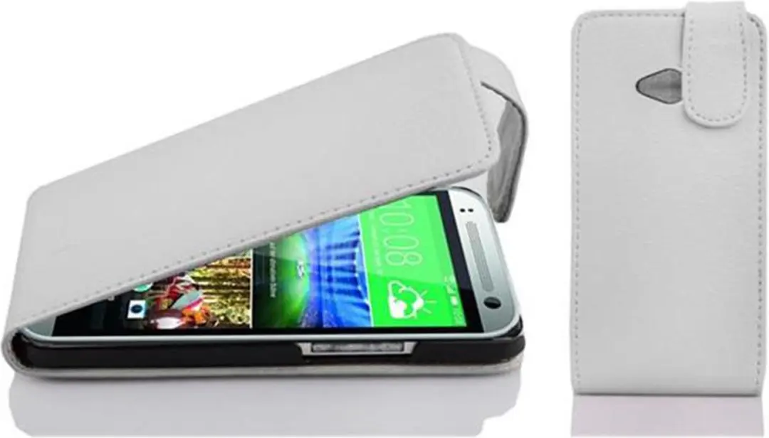 Cadorabo Hoesje geschikt voor HTC ONE M8 MINI in MAGNESIUM WIT