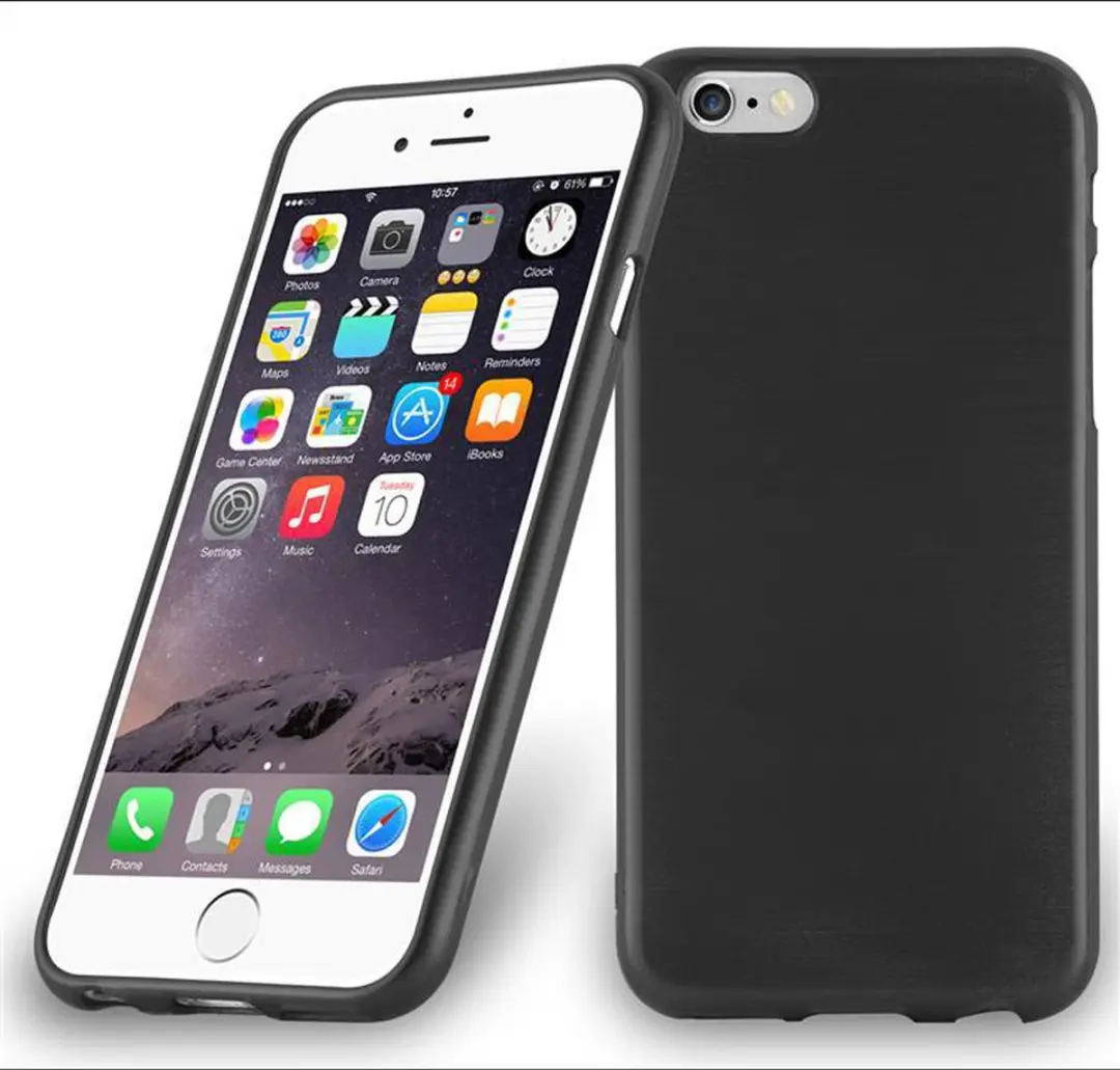 Cadorabo Hoesje geschikt voor Apple iPhone 6 PLUS / 6S PLUS in ZWART