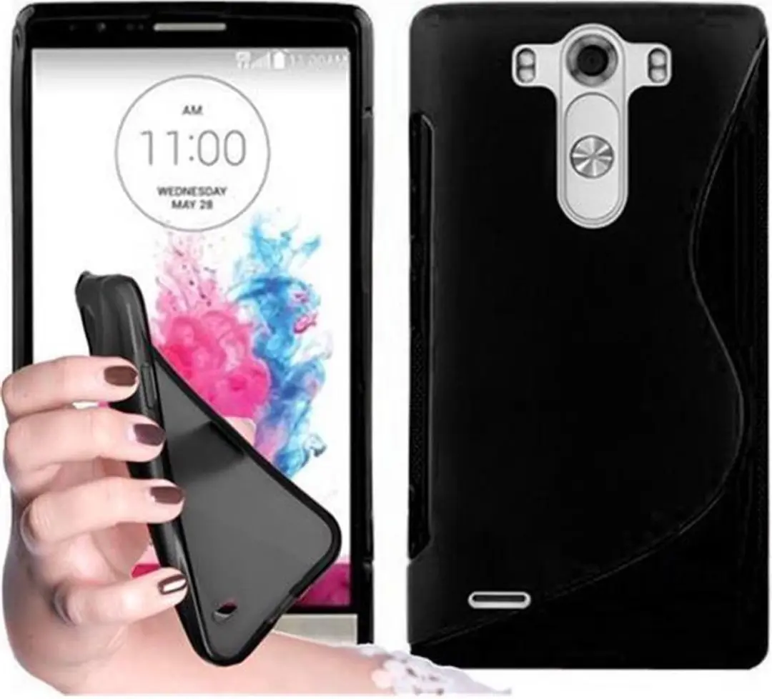 Cadorabo Hoesje geschikt voor LG G3 in ZWARTE OXIDE