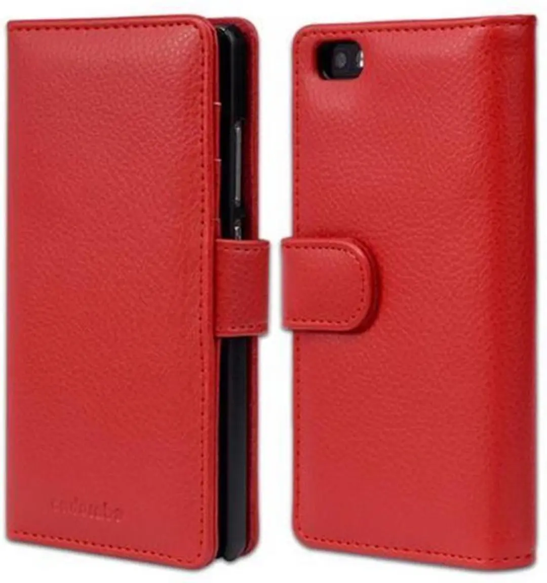 Cadorabo Hoesje geschikt voor Huawei P8 LITE 2015 in INFERNO ROOD