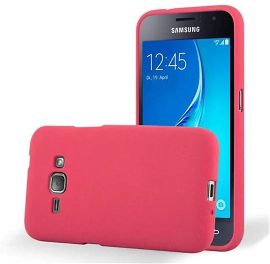 Cadorabo Hoesje geschikt voor Samsung Galaxy J1 2016 in FROST ROOD