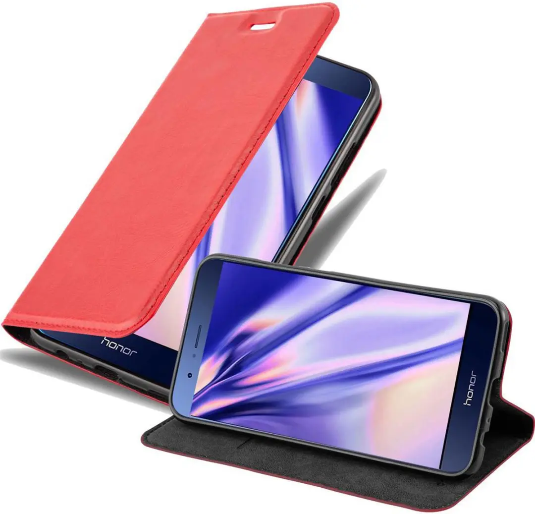 Cadorabo Hoesje geschikt voor Honor 8 PRO in APPEL ROOD