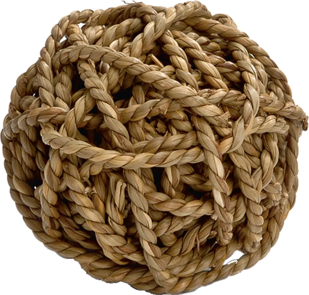 Beeztees Gevlochten Speelbal Knaagdieren 8cm - Bruin