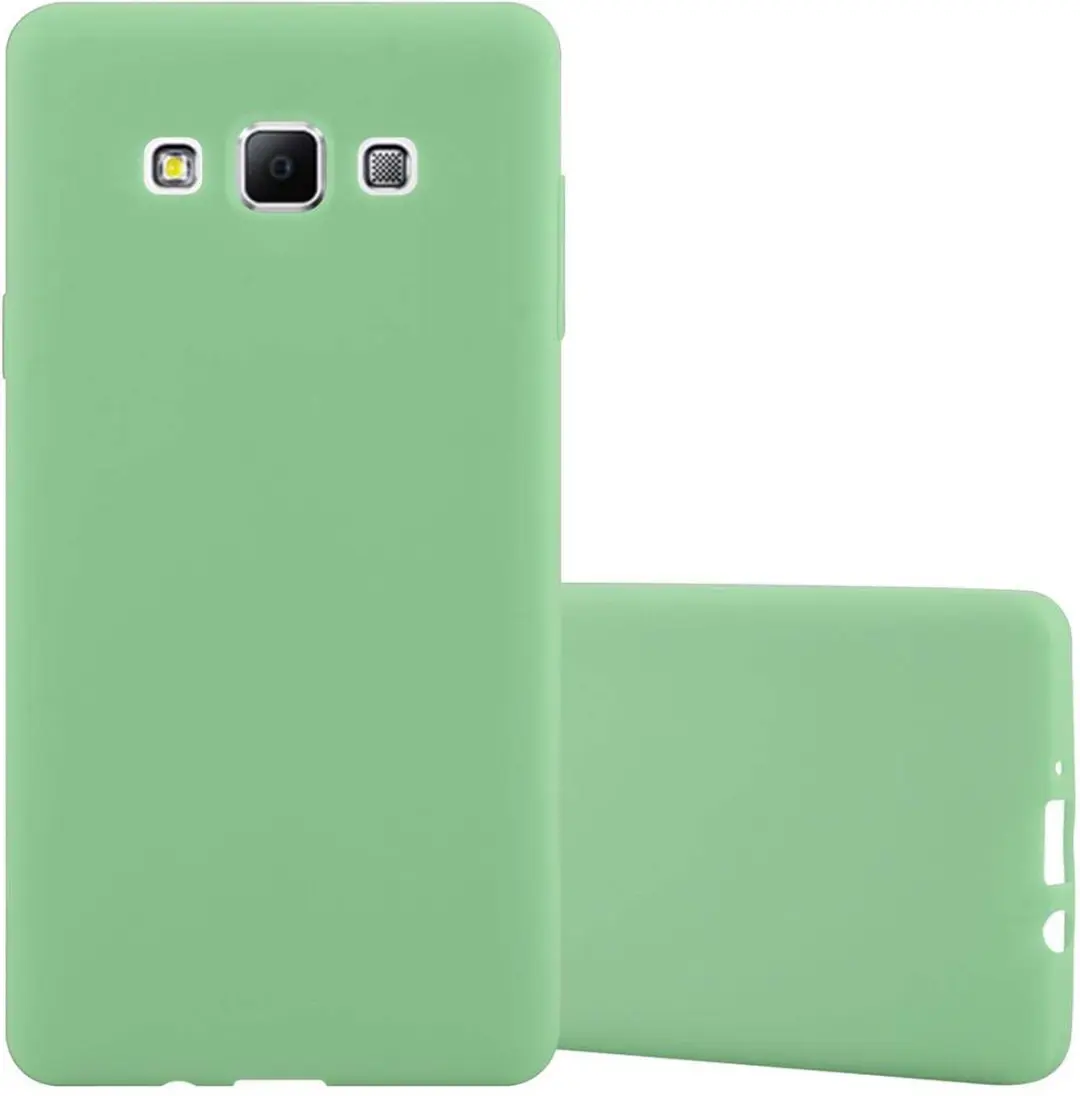 Cadorabo Hoesje geschikt voor Samsung Galaxy A7 2015 in CANDY PASTEL GROEN