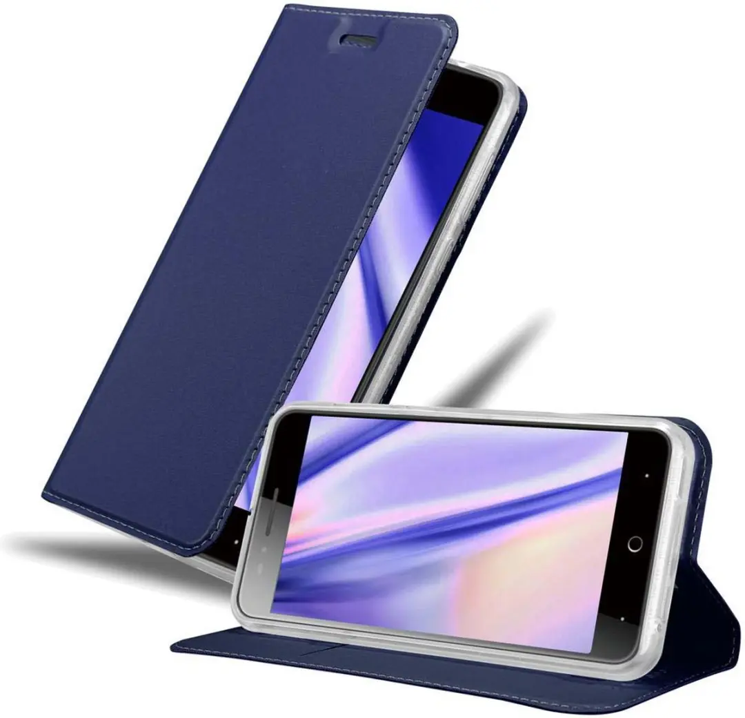 Cadorabo Hoesje geschikt voor ZTE Blade A612 in CLASSY DONKER BLAUW