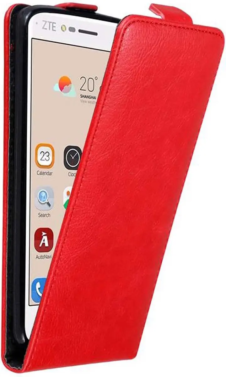 Cadorabo Hoesje geschikt voor ZTE Blade V8 in APPEL ROOD