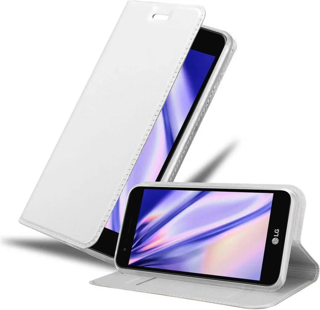 Cadorabo Hoesje geschikt voor LG K4 2017 in CLASSY ZILVER