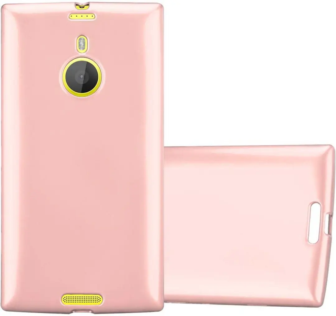 Cadorabo Hoesje geschikt voor Nokia Lumia 1520 in METALLIC ROSE GOUD