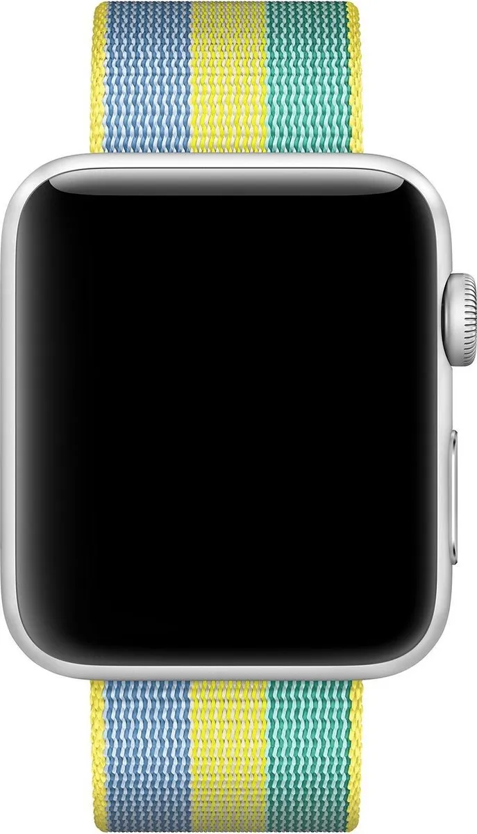 Apple Geweven Nylon Bandje - Smartwatch 42/44/45mm - Geel