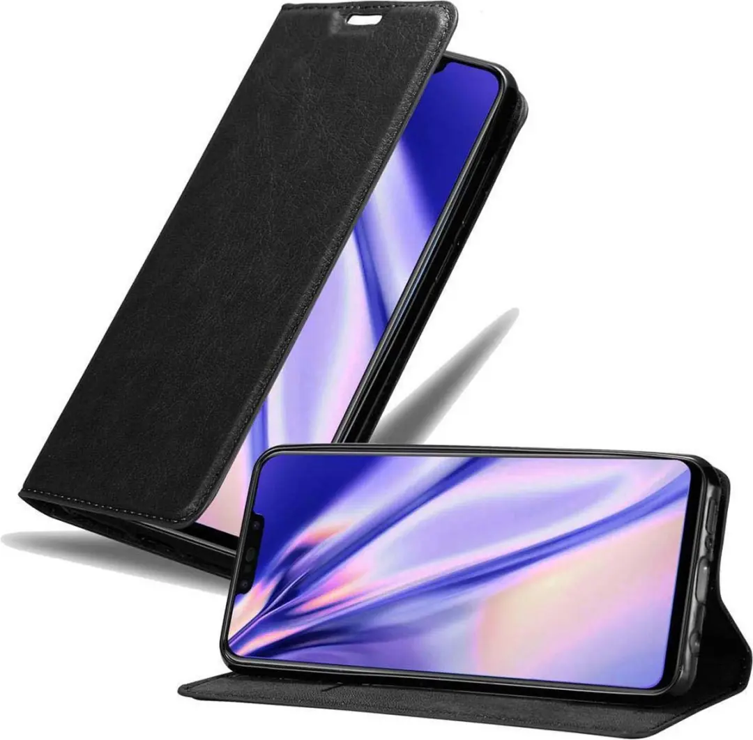 Cadorabo Hoesje geschikt voor Huawei P SMART PLUS 2019 in ZWARTE NACHT