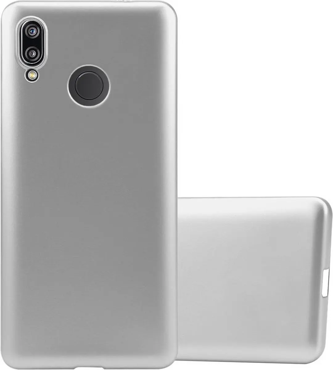 Cadorabo Hoesje geschikt voor Huawei P20 LITE 2018 / NOVA 3E in METALLIC ZILVER
