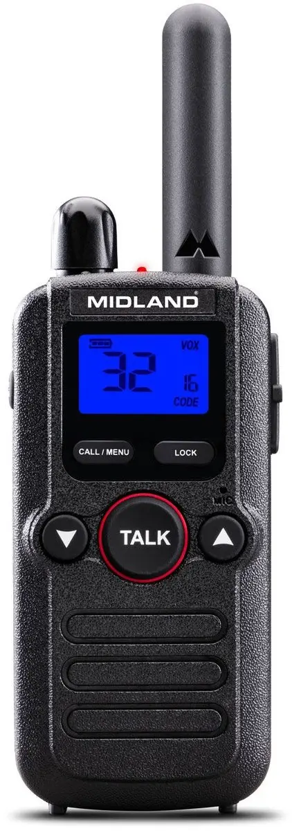 Midland BR180 C1625 PMR446 portofoon voor de retail -compact