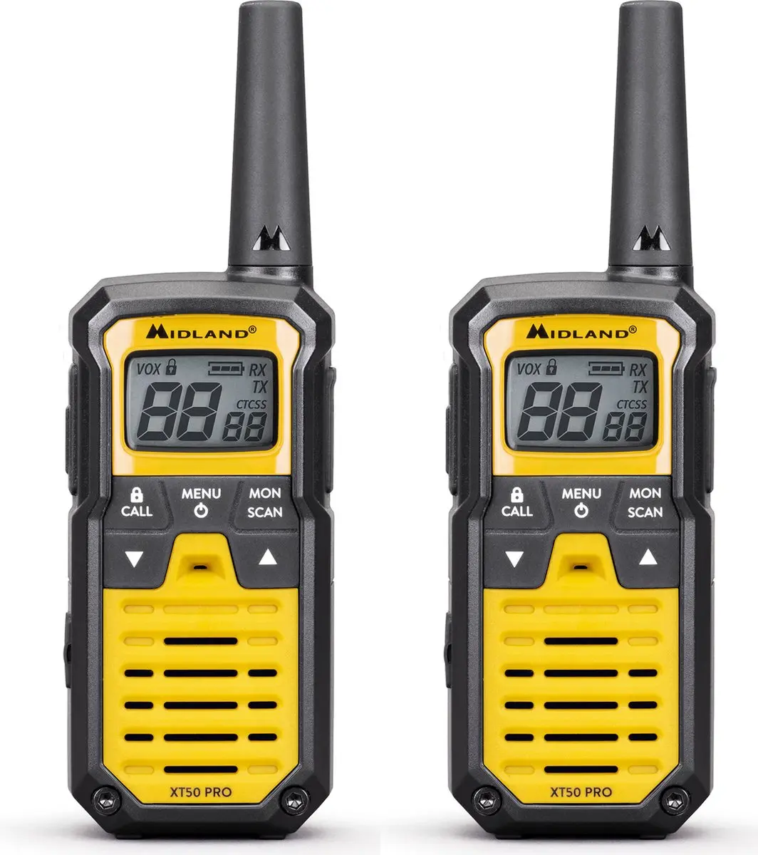 Midland XT50 Pro C1464.01 Portofoonset - Geel - afbeelding 3 van 6