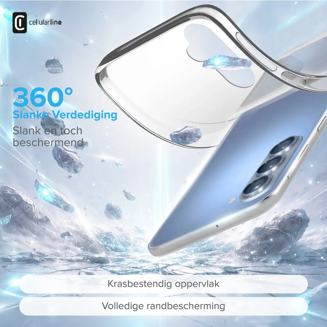 Cellularline Soft Hoesje Samsung Galaxy A17 - Transparant - afbeelding 5 van 6