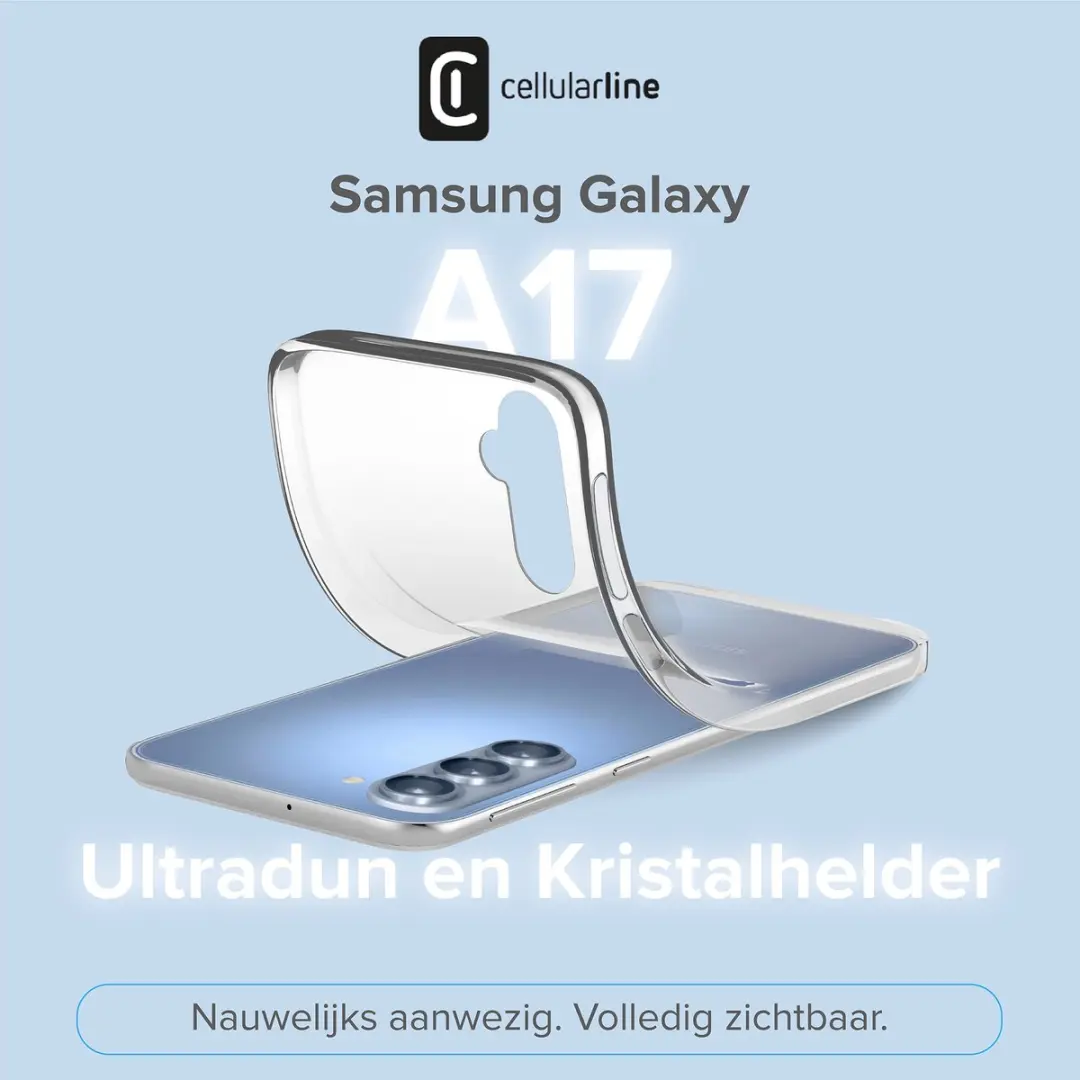 Cellularline Soft Hoesje Samsung Galaxy A17 - Transparant - afbeelding 6 van 6