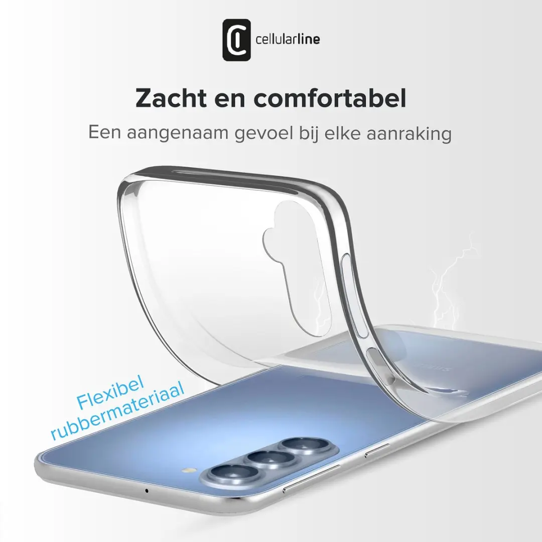 Cellularline Soft Hoesje Samsung Galaxy A17 - Transparant - afbeelding 4 van 6