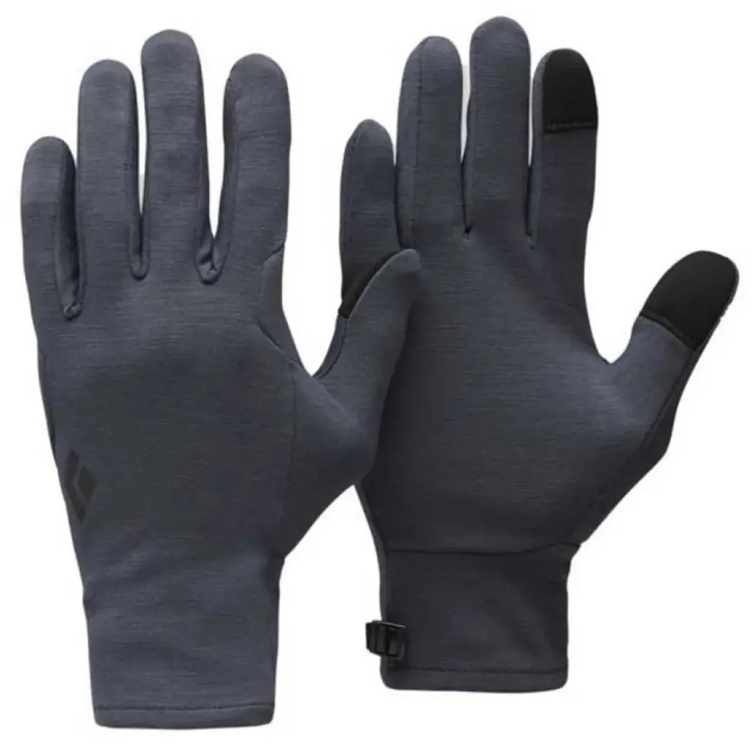 Black Diamond Midweight Ski-onderhandschoenen - Charcoal - L - afbeelding 2 van 4