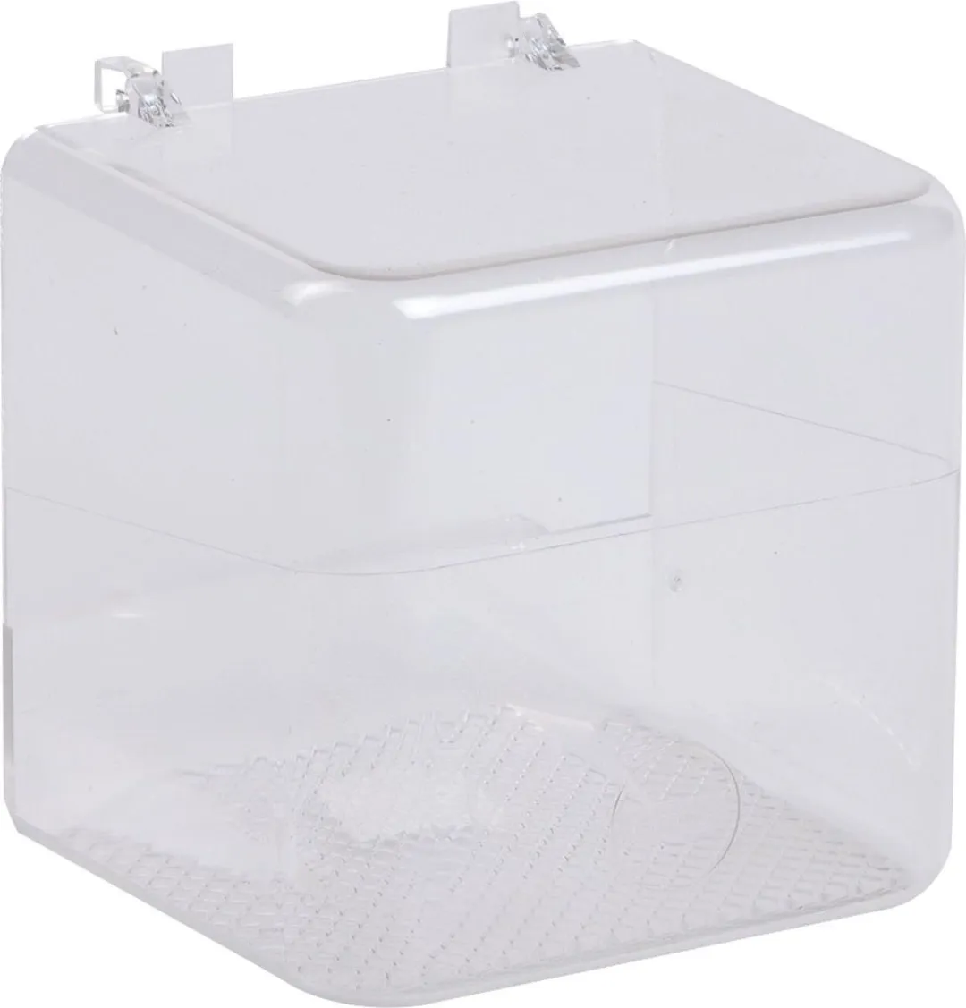 Flamingo Vogelaccessoire Badhuisje Transparant 13x13x13.8cm
