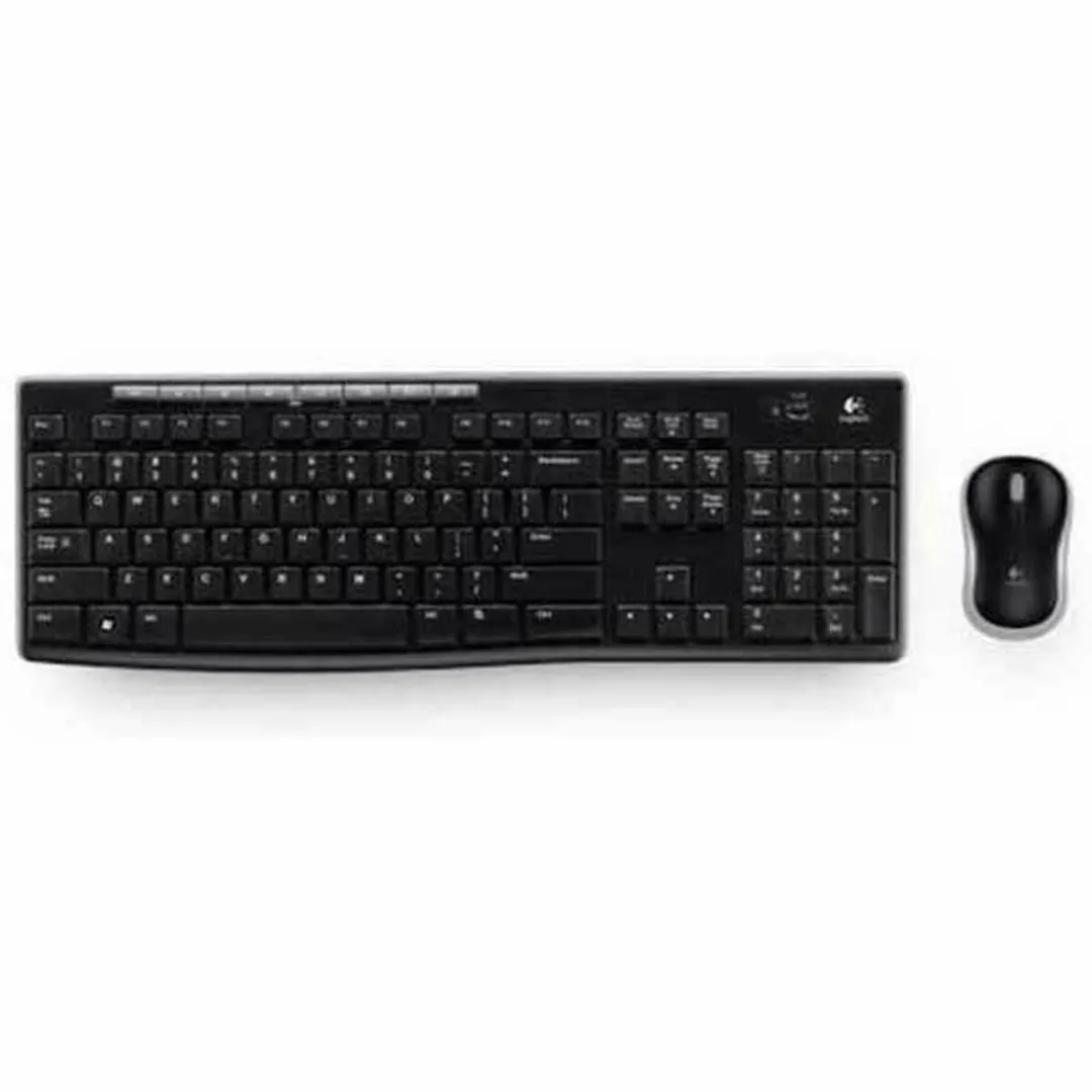 Logitech MK270 Draadloos Toetsenbord en Muis - Zwart