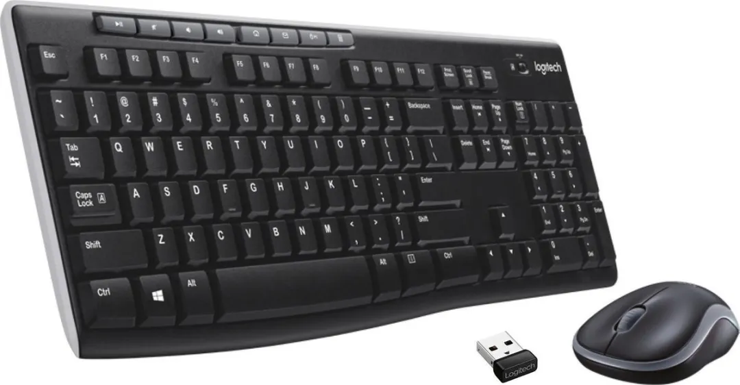 Logitech MK270 Draadloos Toetsenbord en Muis - Zwart