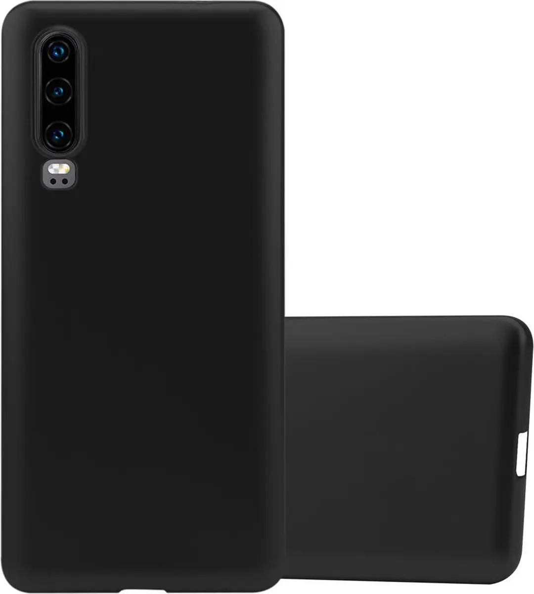Cadorabo Hoesje geschikt voor Huawei P30 in METALLIC ZWART