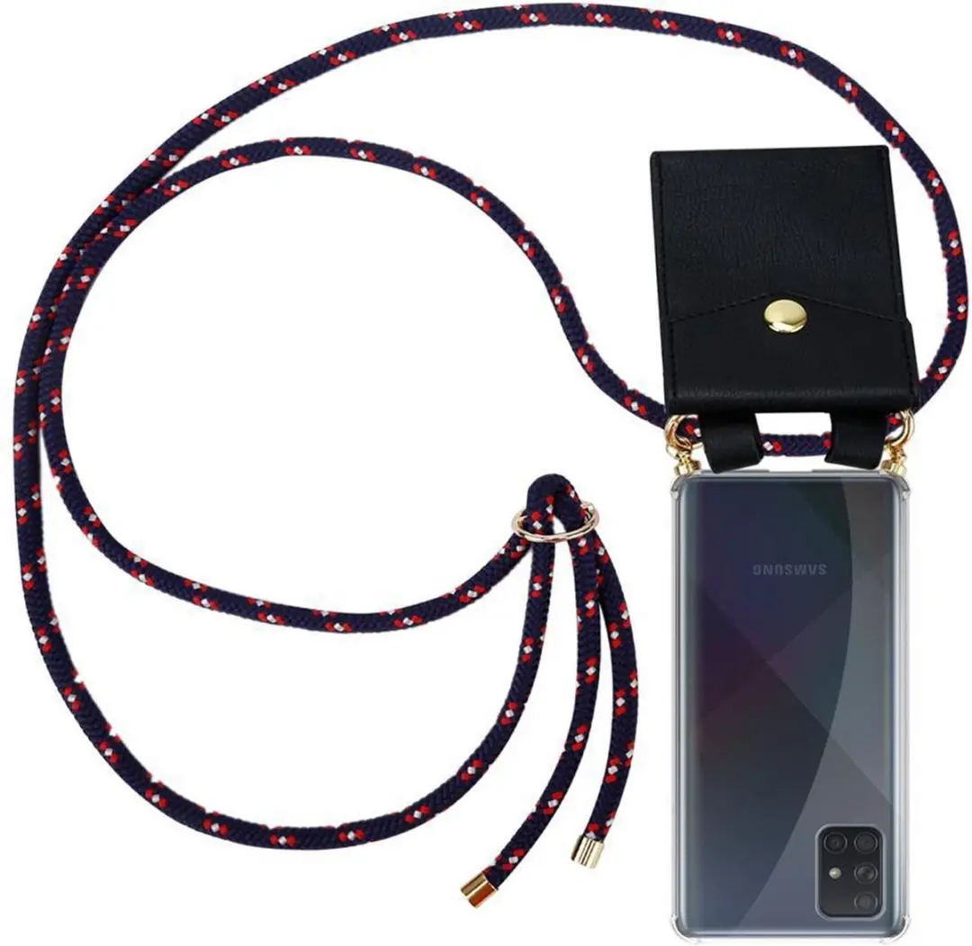 Cadorabo Hoesje geschikt voor Samsung Galaxy A51 4G / M40s in BLAUW ROOD WITTE S