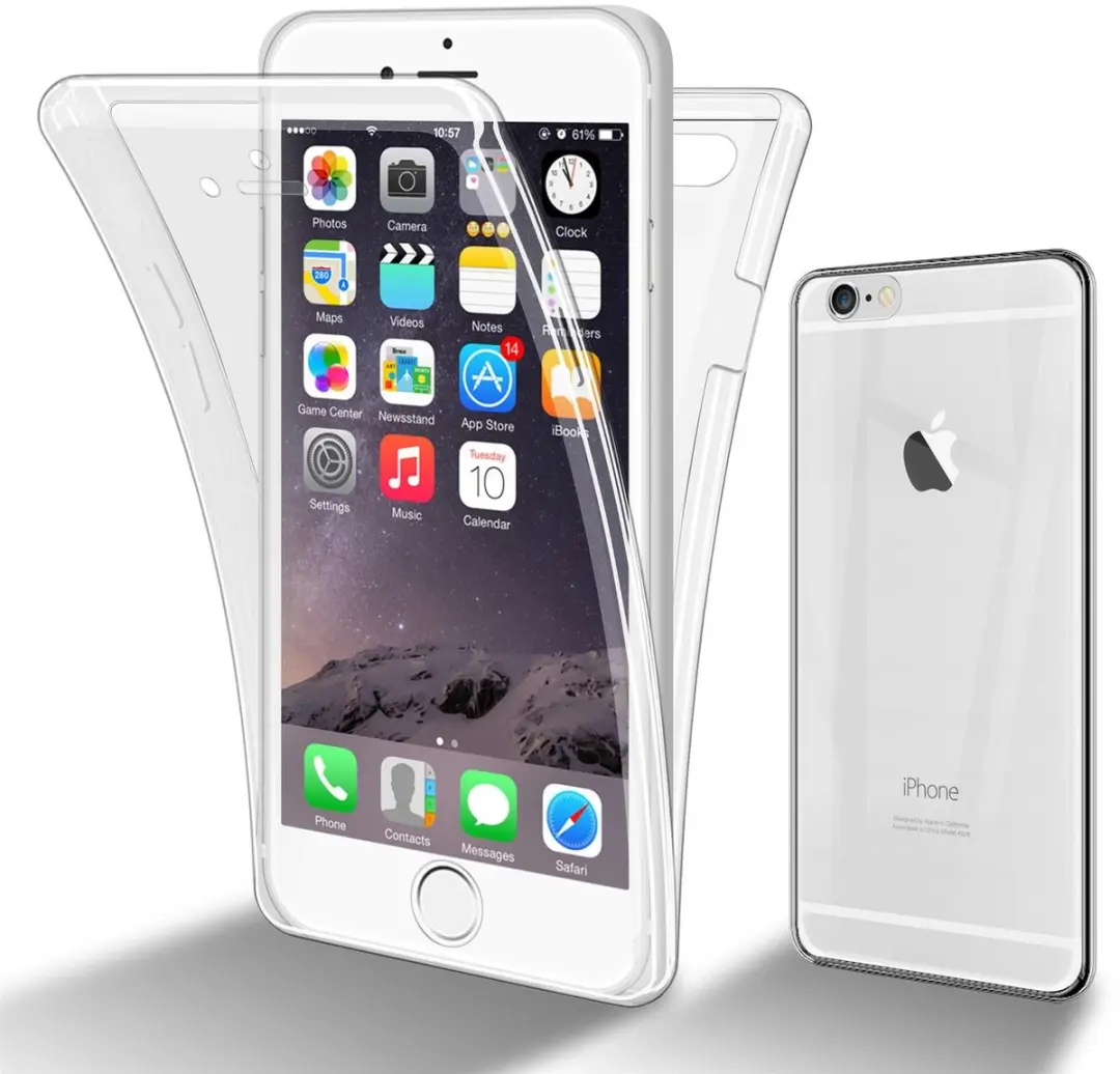 Cadorabo Hoesje geschikt voor Apple iPhone 6 / 6S in TRANSPARANT