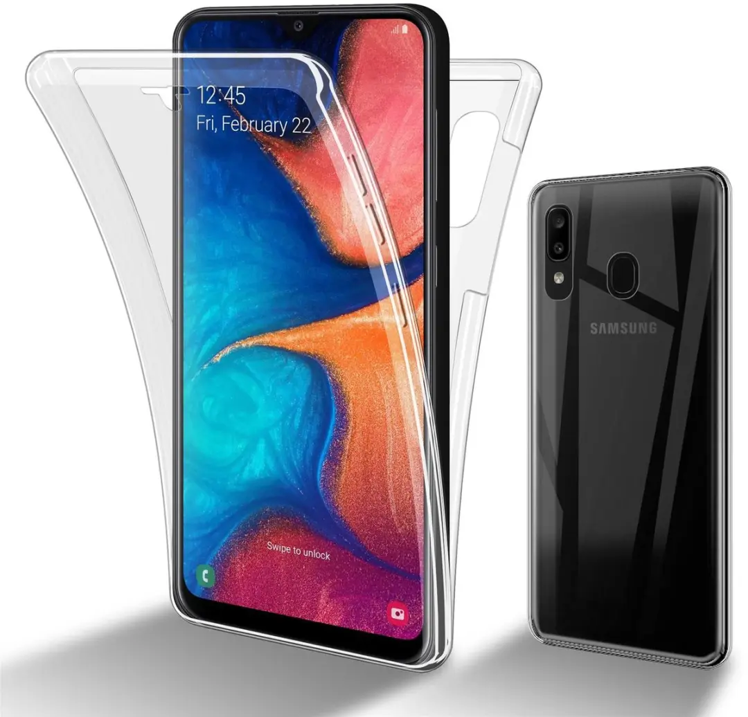 Cadorabo Hoesje geschikt voor Samsung Galaxy A20 / A30 / M10s in TRANSPARANT