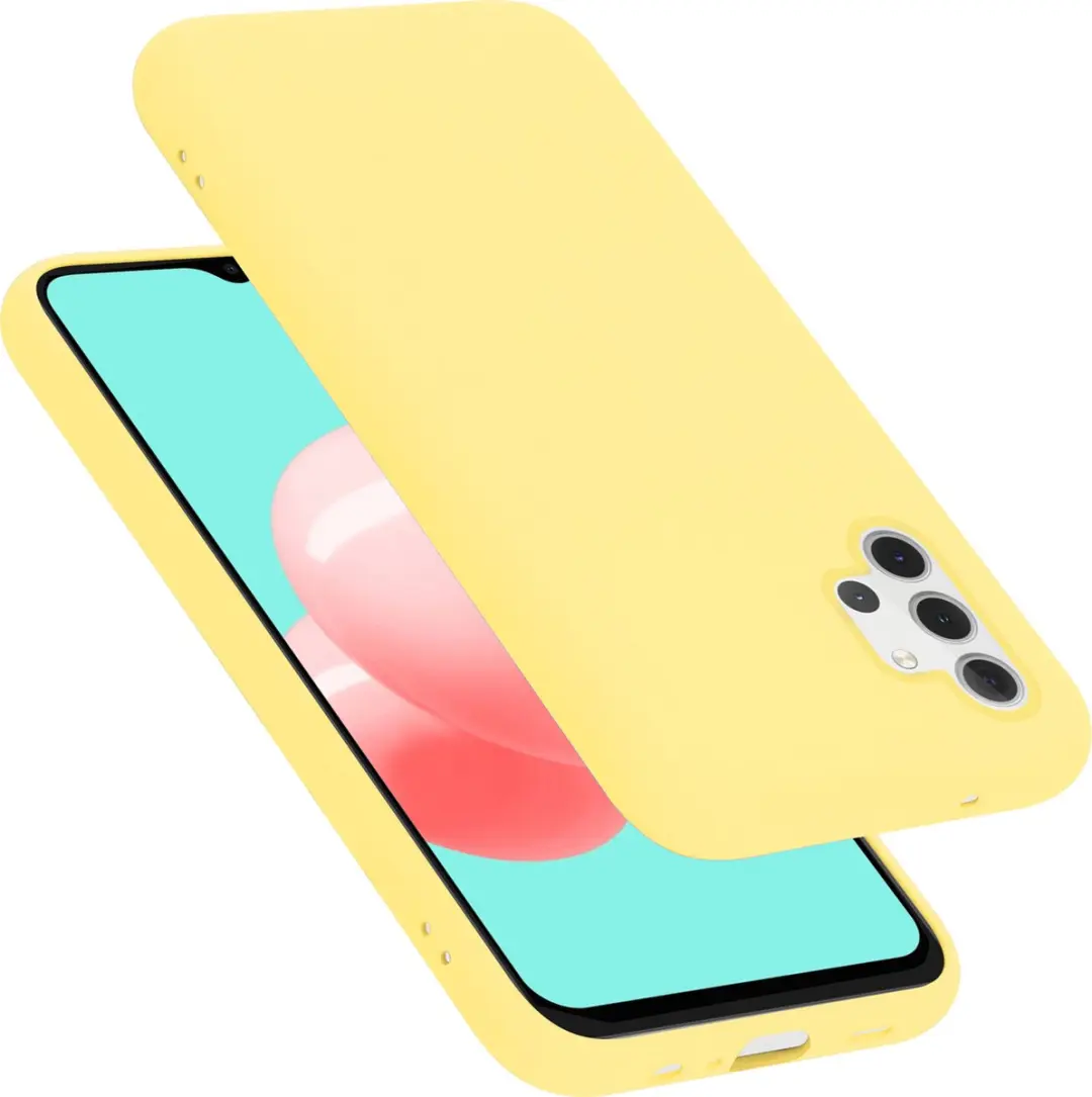 Cadorabo Hoesje geschikt voor Samsung Galaxy A32 5G in LIQUID GEEL