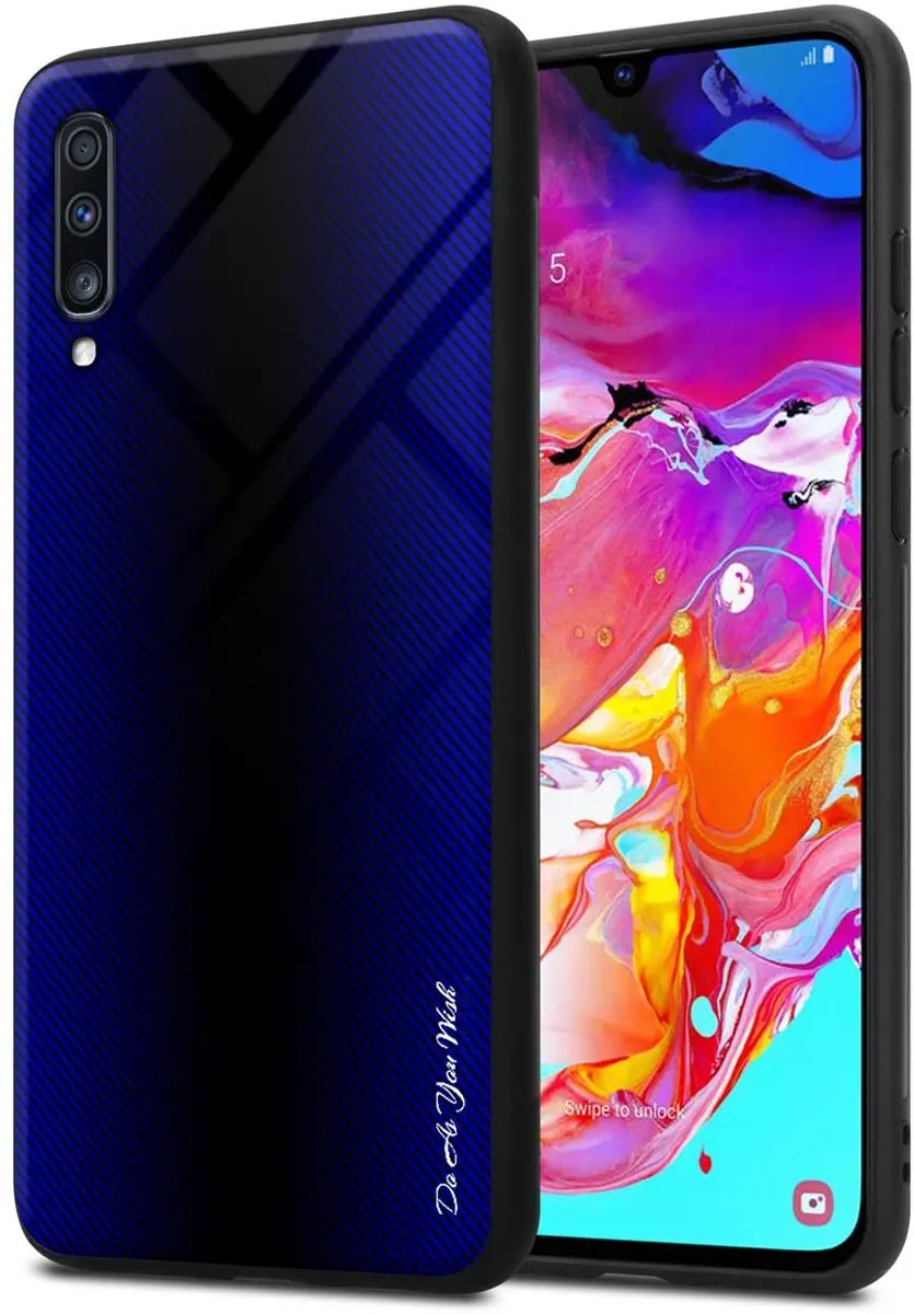 Cadorabo Hoesje geschikt voor Samsung Galaxy A70 / A70s in KOBALT PAARS