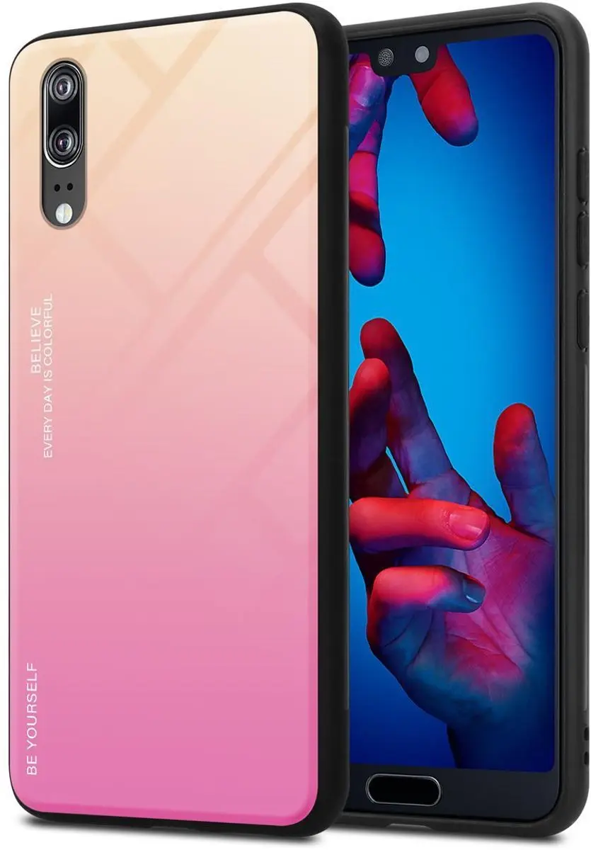 Cadorabo Hoesje geschikt voor Huawei P20 in GEEL