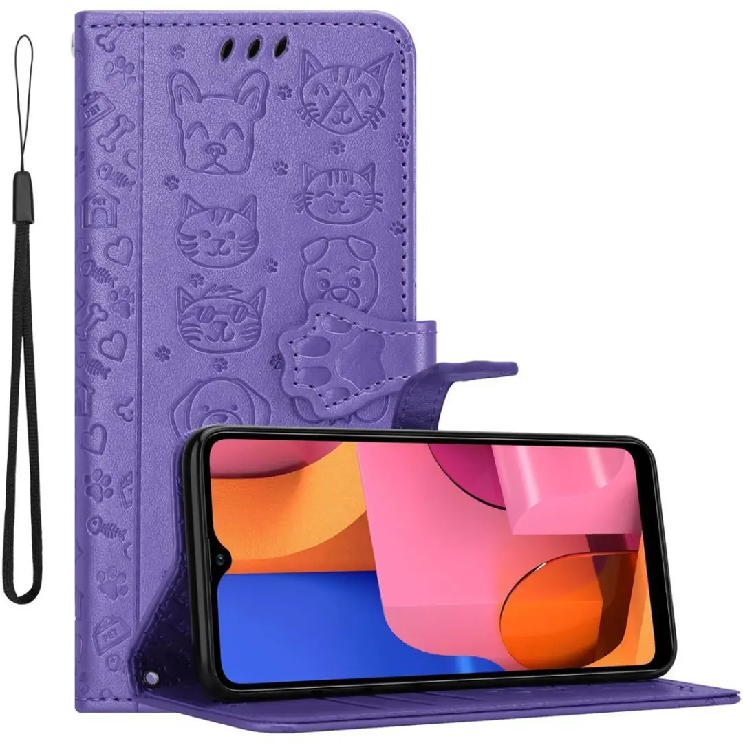 Cadorabo Hoesje geschikt voor Samsung Galaxy A20s in SHINY PAARS