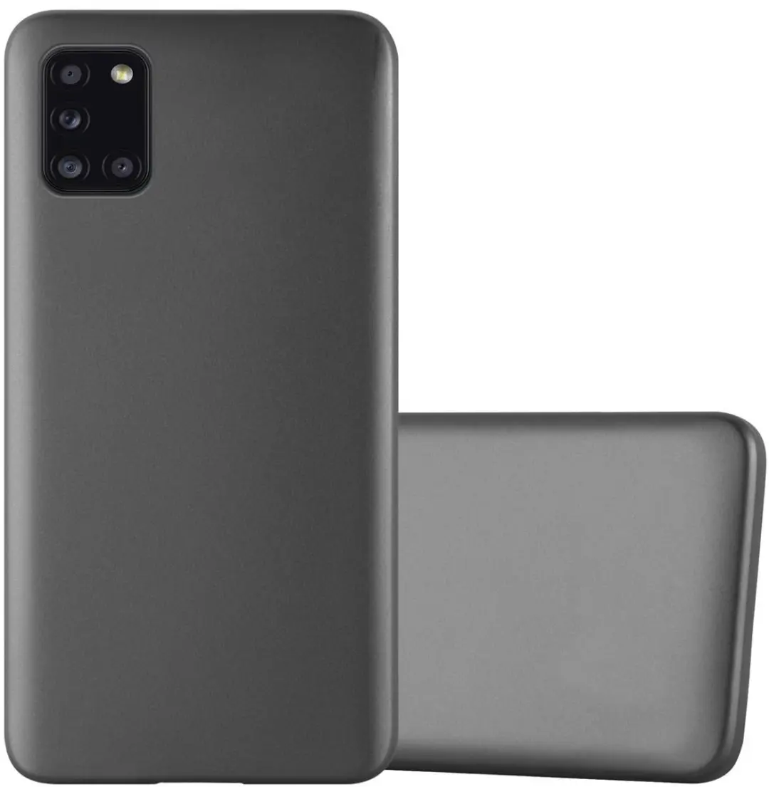 Cadorabo Hoesje geschikt voor Samsung Galaxy A31 in METALLIC GRIJS