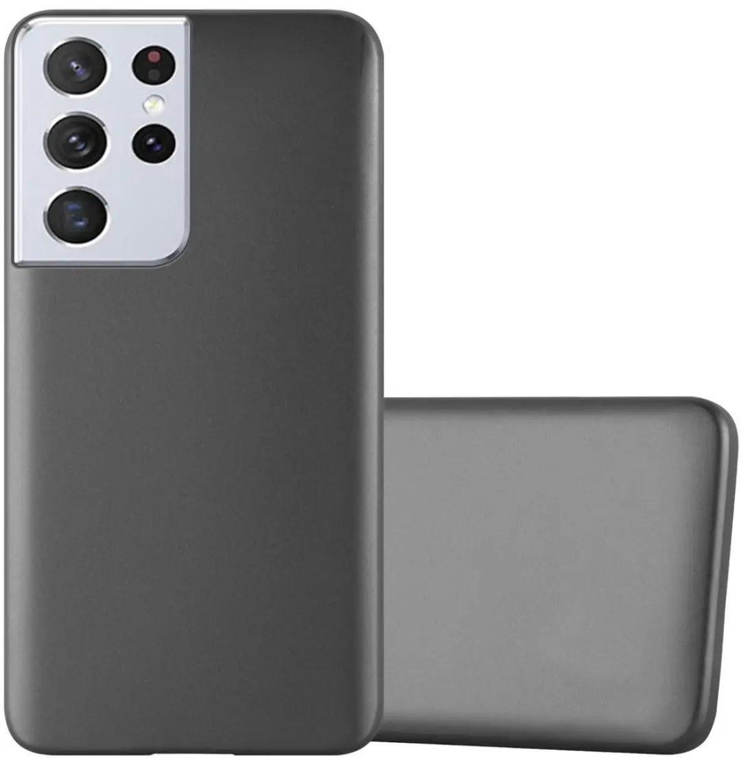 Cadorabo Hoesje geschikt voor Samsung Galaxy S21 ULTRA in METALLIC GRIJS