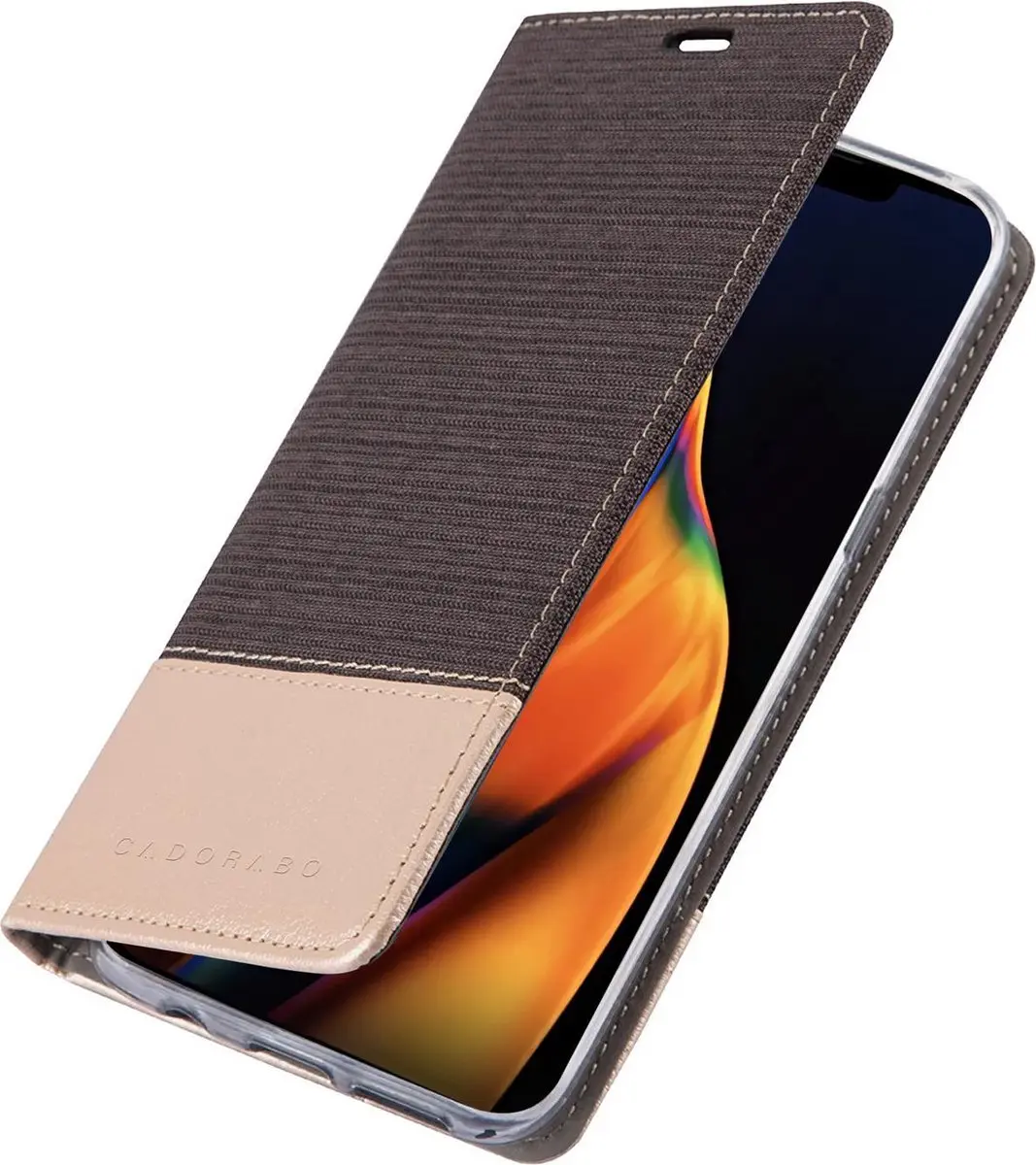 Cadorabo Hoesje geschikt voor Apple iPhone 13 in ANTRACIET GOUD