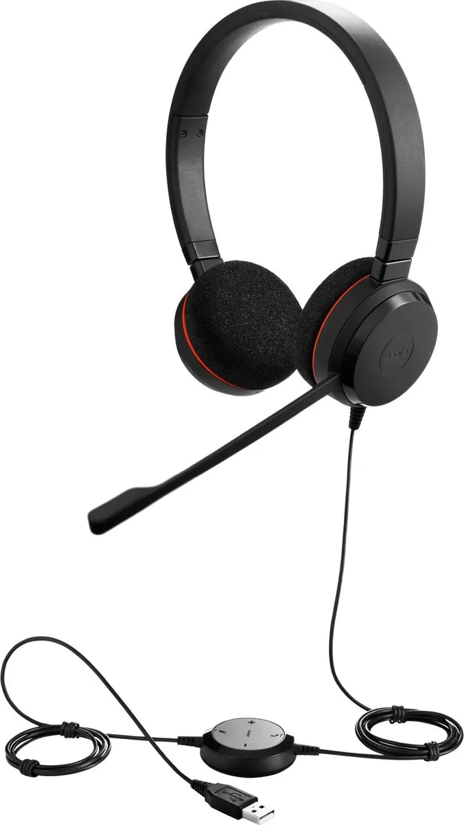 Jabra EVOLVE 20 UC Stereo Headset - Zwart