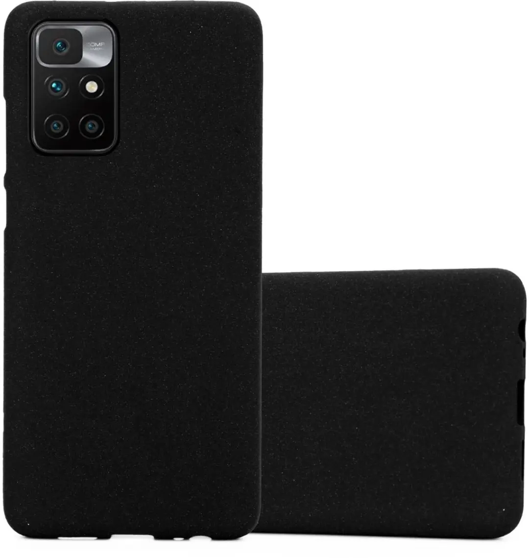 Cadorabo Hoesje geschikt voor Xiaomi RedMi 10 in FROST ZWART