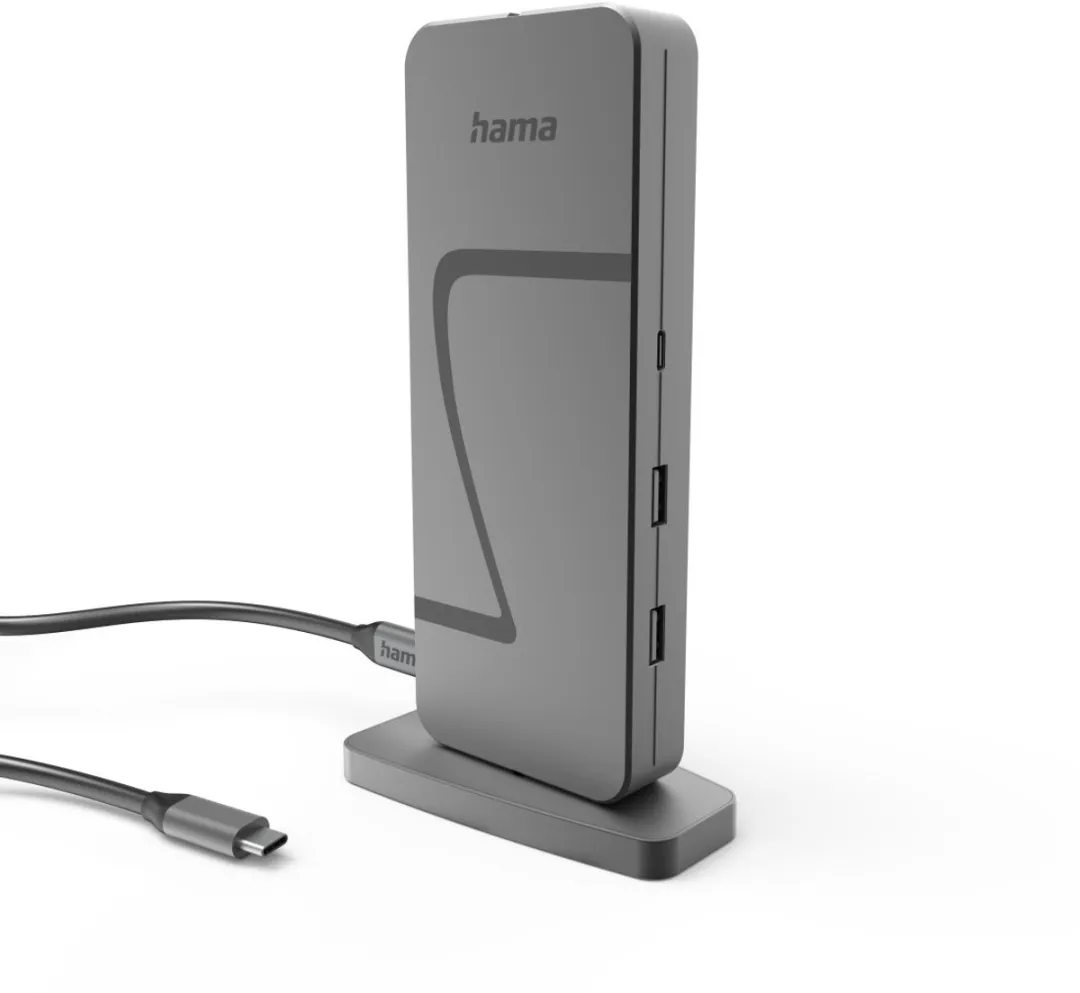 Hama Connect2Office 00200200 USB-C Dockingstation - Antraciet - afbeelding 6 van 6