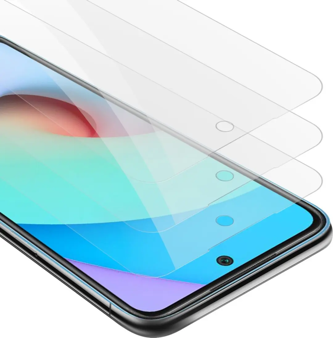 Cadorabo 3x Screenprotector geschikt voor Xiaomi RedMi 10