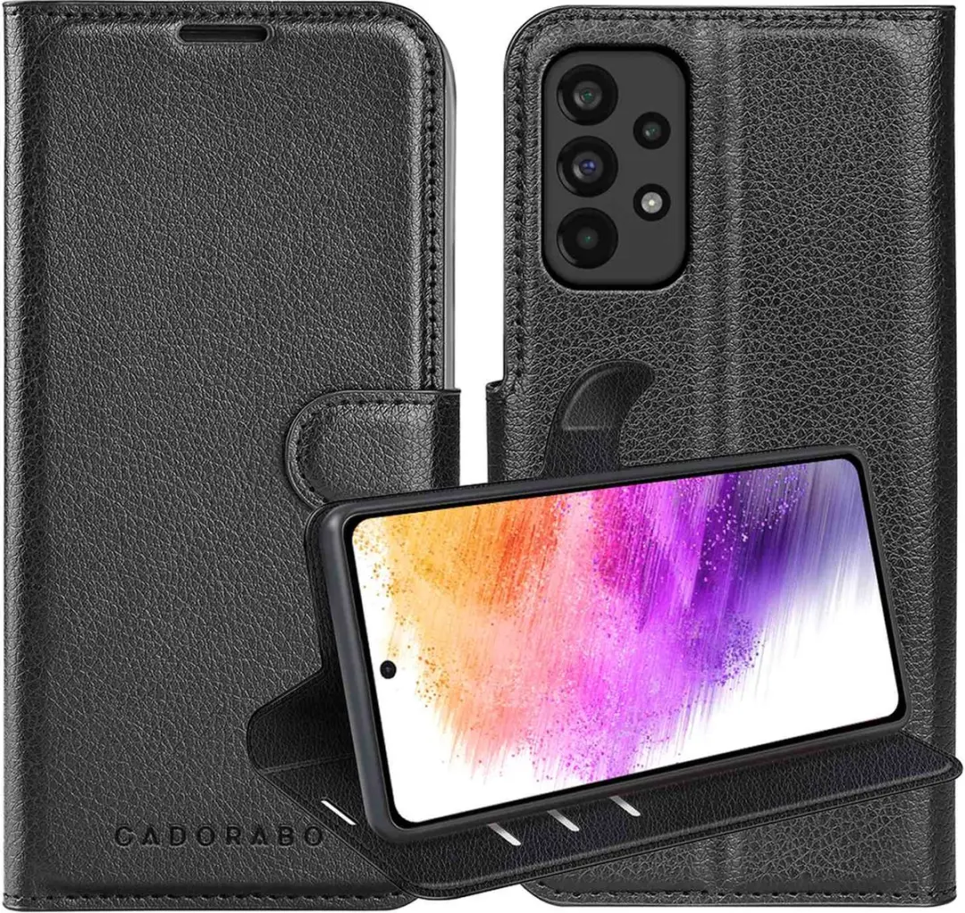 Cadorabo Hoesje geschikt voor Samsung Galaxy A73 5G in PHANTOM ZWART