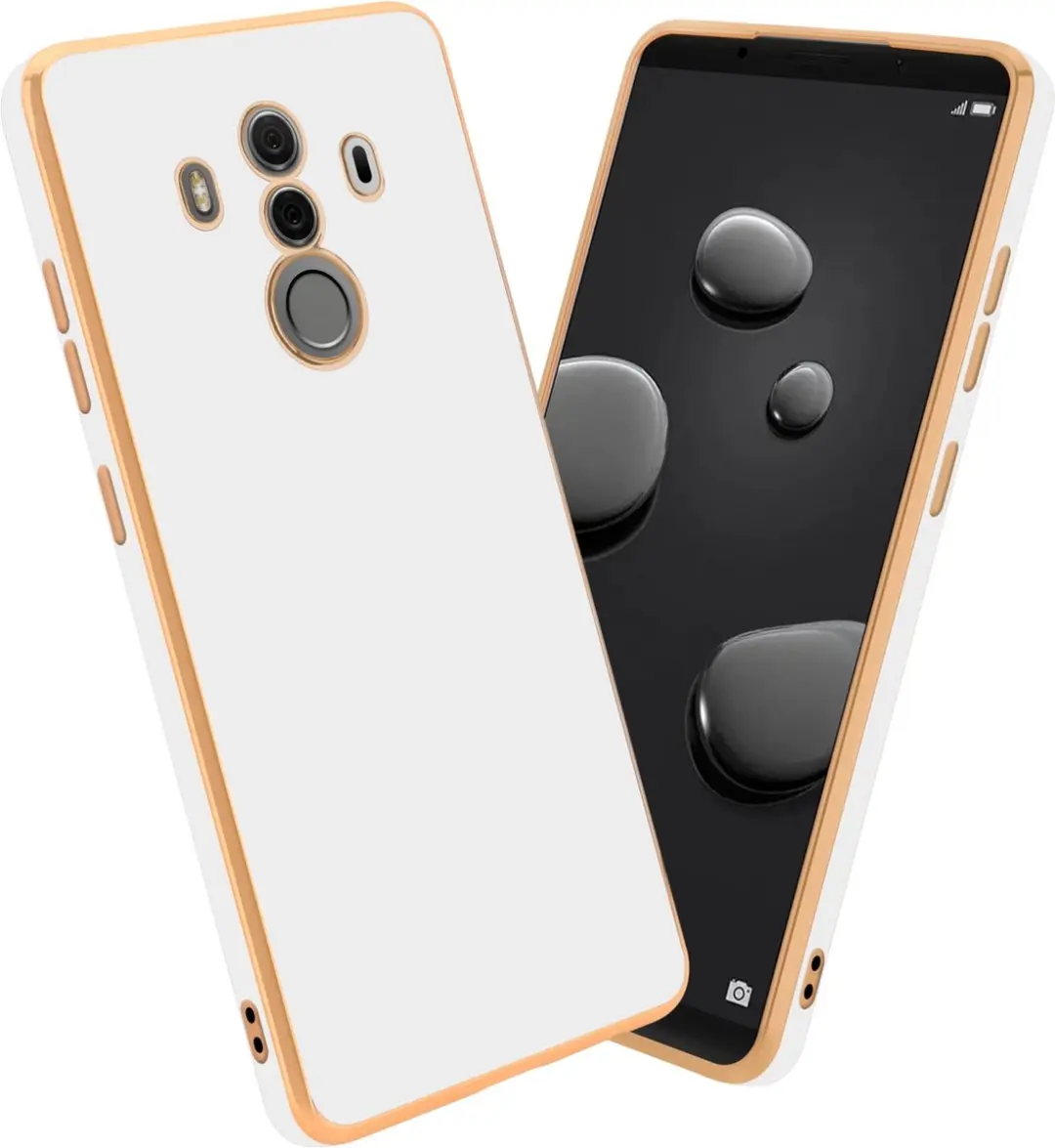 Cadorabo Hoesje geschikt voor Huawei MATE 10 PRO in Glossy Wit