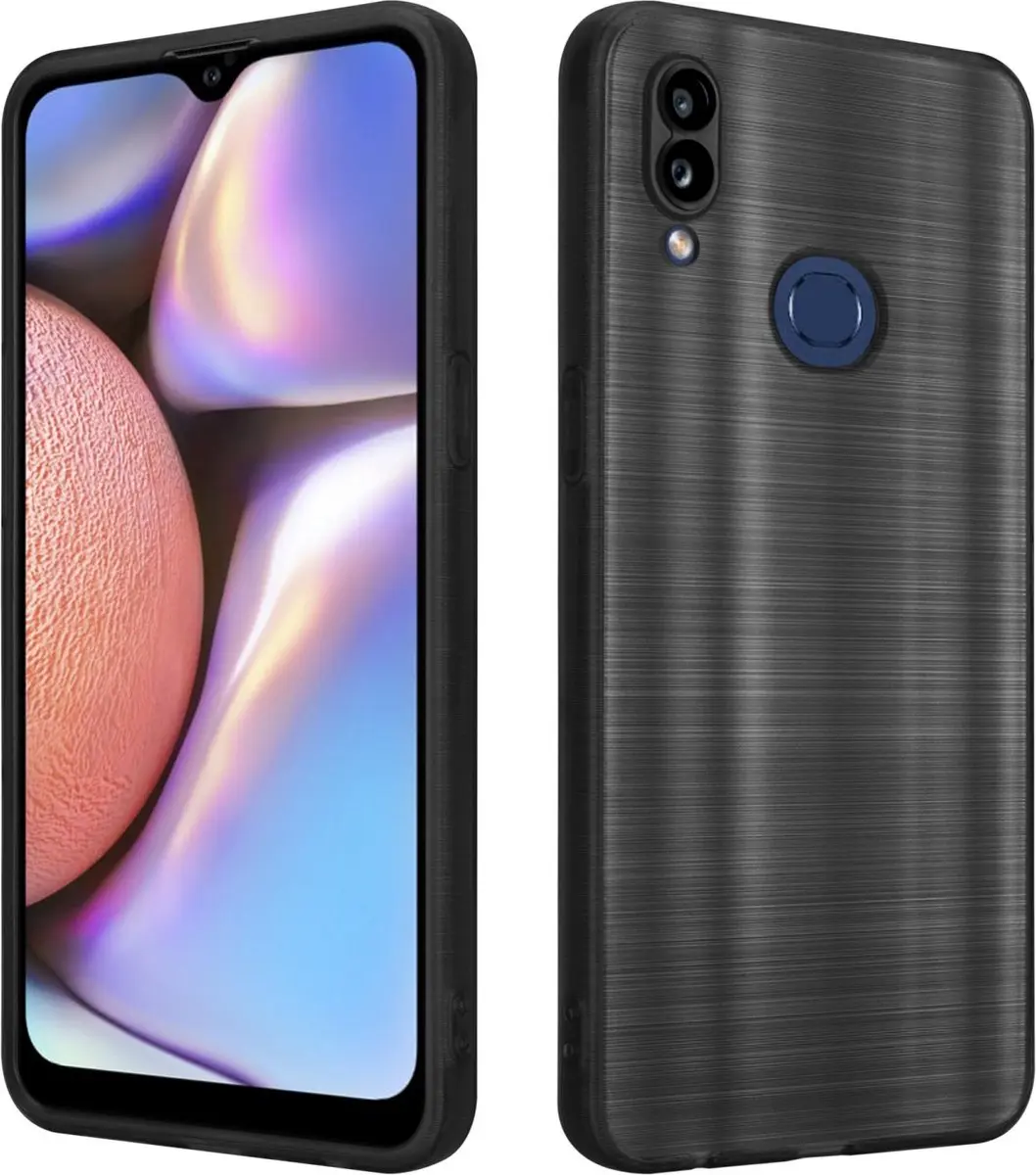 Cadorabo Hoesje geschikt voor Samsung Galaxy A10s / M01s in Brushed Zwart