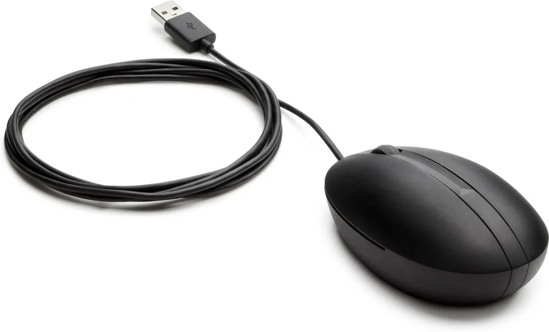 HP Wired Desktop 320M Muis - 3 Knoppen - Zwart