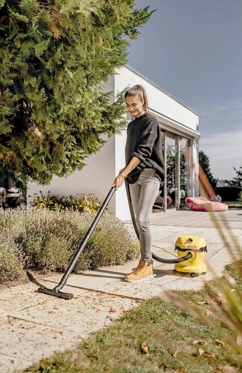 Kärcher WD2 PLUS Nat/Droogzuiger 1000W - Geel/Zwart - afbeelding 6 van 6
