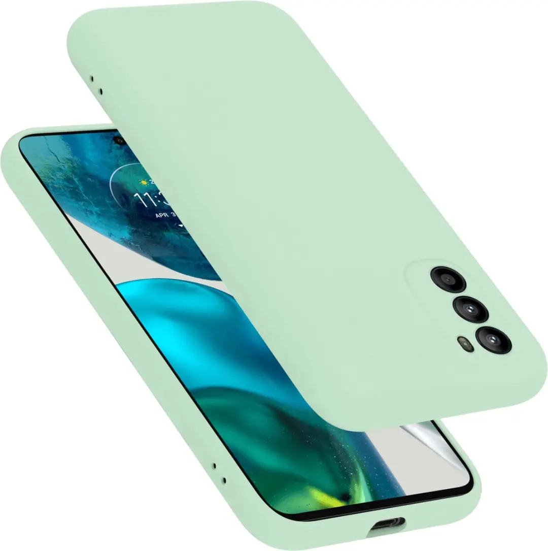 Cadorabo Hoesje geschikt voor Motorola MOTO G52 4G / G82 5G in LIQUID LICHT GROE