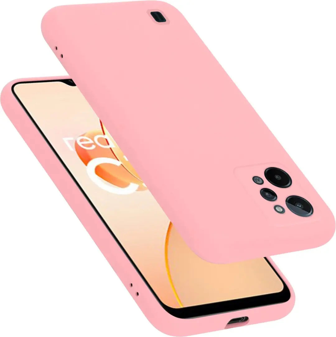 Cadorabo Hoesje geschikt voor Realme C31 in LIQUID ROZE