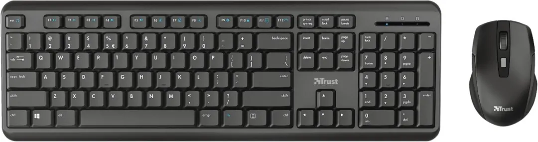 Trust TKM-350 Draadloos Toetsenbord & Muis Set - Zwart - afbeelding 6 van 6