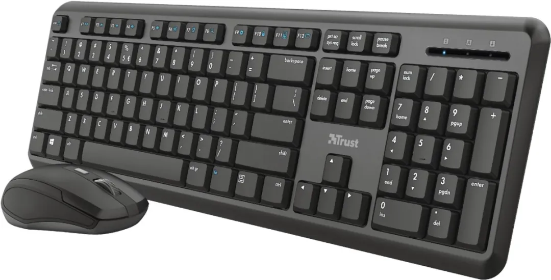 Trust TKM-350 Draadloos Toetsenbord & Muis Set - Zwart