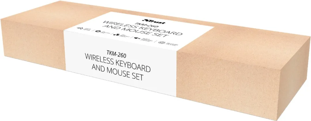 Trust TKM-350 Draadloos Toetsenbord & Muis Set - Zwart